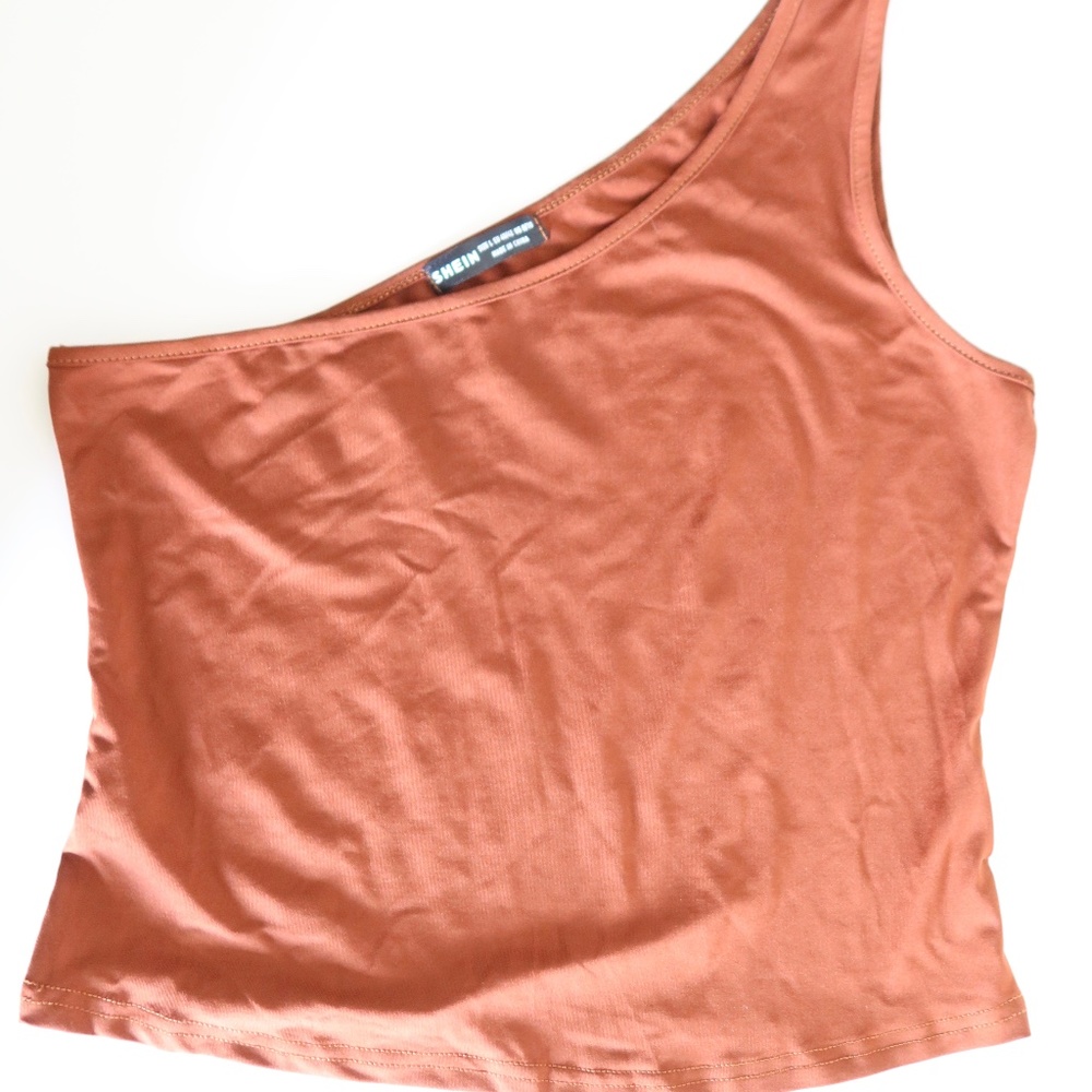 Shein brown crop top